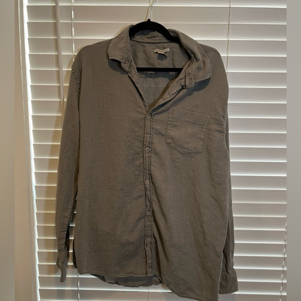 Carbon2Cobalt Long Sleeve Button Up - Size LT